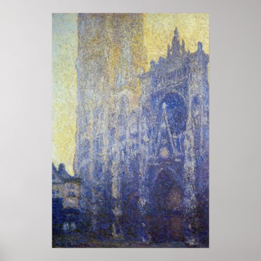 Monet - Rouen - kathedraal het portaalochtendeffec Poster (Voorkant)