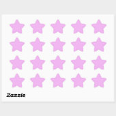 Monet roze Paarse vaste kleur Ster Sticker (Vel)