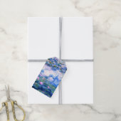 Monet Roze watergelilies Cadeaulabel (Met Touw)