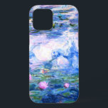 Monet Roze watergelilies  Case-Mate iPhone Case<br><div class="desc">Een Monet roze water is een iPhone 12 hoesje met prachtige roze waterlelies die zweven in een kalm blauw vijver met lendenpootjes. Een geweldige cadeau van Monet voor fans van het impressionisme en de Franse kunst. Serene natuur impressionisme met mooie bloemen en schilderachtig vijver landschap.</div>