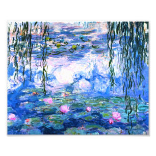 Monet Roze watergelilies Foto Afdruk