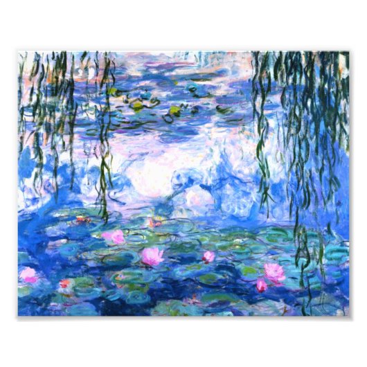 Monet Roze watergelilies Foto Afdruk (Voorkant)