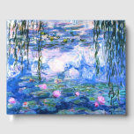 Monet Roze watergelilies Gastenboek<br><div class="desc">Een Monet roze waterlust is een gastenboek met prachtige roze waterlelies die zweven in een kalme blauwe vijver met lendenpootjes. Een geweldige cadeau van Monet voor fans van het impressionisme en de Franse kunst. Serene natuur impressionisme met mooie bloemen en schilderachtig vijver landschap.</div>
