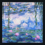 Monet Roze watergelilies Imitatie Canvas Print<br><div class="desc">Een zwart roze canvas van 10 x 10 inch met prachtige roze waterlelies die zweven in een kalm blauw vijver met lelijke kussens. Een geweldige cadeau van Monet voor fans van het impressionisme en de Franse kunst. Serene natuur impressionisme met mooie bloemen en schilderachtig vijver landschap.</div>