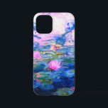 Monet Roze watergelilies iPhone 12 Mini Hoesje<br><div class="desc">Een Monet iPhone 12 Mini-Hoesje met prachtige roze waterlelies die zweven in een kalm blauw vijver met lelijke kussens. Een geweldige cadeau van Monet voor fans van het impressionisme en de Franse kunst. Serene natuur impressionisme met mooie bloemen en schilderachtig vijver landschap.</div>