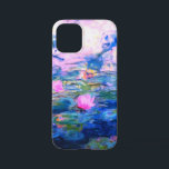 Monet Roze watergelilies iPhone 12 Mini Hoesje<br><div class="desc">Een Monet iPhone 12 Mini-Hoesje met prachtige roze waterlelies die zweven in een kalm blauw vijver met lelijke kussens. Een geweldige cadeau van Monet voor fans van het impressionisme en de Franse kunst. Serene natuur impressionisme met mooie bloemen en schilderachtig vijver landschap.</div>