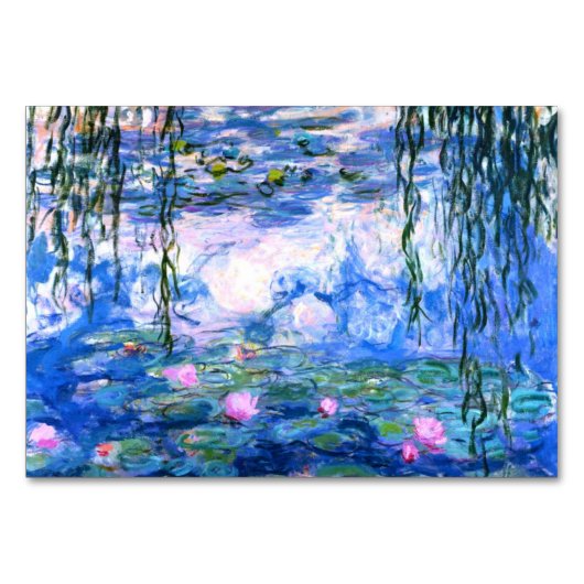 Monet Roze watergelilies Kaart (Voorkant)