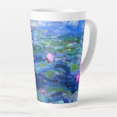 Monet Roze watergelilies Latte Mok (Rechterhoek)