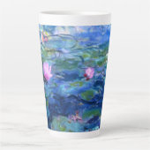 Monet Roze watergelilies Latte Mok (Voorkant)