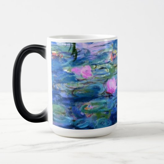 Monet Roze watergelilies Magische Mok (Links)