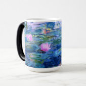 Monet Roze watergelilies Magische Mok (Voorkant links)