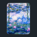 Monet Roze watergelilies Magneet<br><div class="desc">Een Monet roze water is een flexibele fotomagneet met prachtige roze waterlelies die zweven in een kalme blauwe vijver met lelijke kussens. Een geweldige cadeau van Monet voor fans van het impressionisme en de Franse kunst. Serene natuur impressionisme met mooie bloemen en schilderachtig vijver landschap.</div>