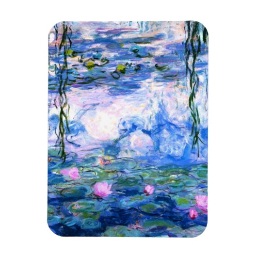 Monet Roze watergelilies Magneet (Verticaal)