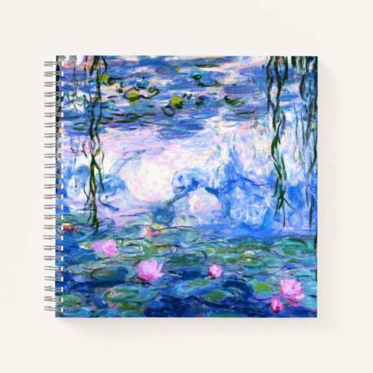 Monet Roze watergelilies Notitieboek (Voorkant)