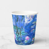 Monet Roze watergelilies Papieren Bekers (Rechts)