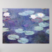 Monet - Roze watergelilies Poster (Voorkant)