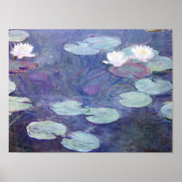 Monet - Roze watergelilies Poster