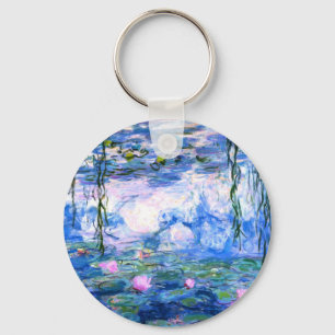 Monet Roze watergelilies Sleutelhanger