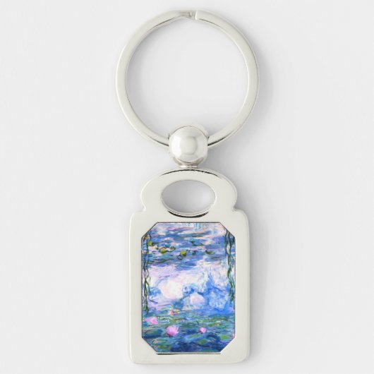 Monet Roze watergelilies Sleutelhanger (Voorkant)