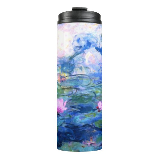 Monet Roze watergelilies Thermosbeker (Voorkant)