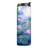 Monet Roze watergelilies Thermosbeker (Gedraaid links)