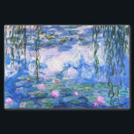 Monet Roze watergelilies Tissuepapier<br><div class="desc">Monet roze waterlelies tissuepapier met prachtige roze waterlelies die drijven in een kalm blauw vijver met lelasjes. Een geweldige cadeau van Monet voor fans van het impressionisme en de Franse kunst. Serene natuur impressionisme met mooie bloemen en schilderachtig vijver landschap.</div>