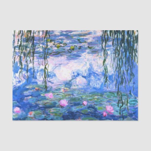 Monet Roze watergelilies Tissuepapier (Voorkant)