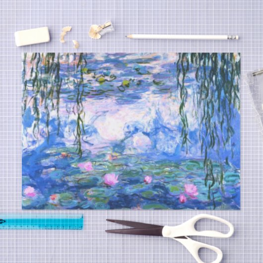 Monet Roze watergelilies Tissuepapier (Craft)