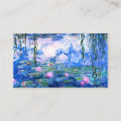 Monet Roze watergelilies Visitekaartje (Achterkant)