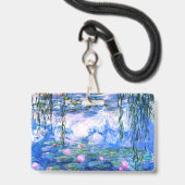 Monet Roze Waterlelies  Badge (Achterkant met lanyard)