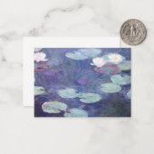 Monet - Roze Waterlelies Notitiekaartje (Voorkant / Achterkant in situ)