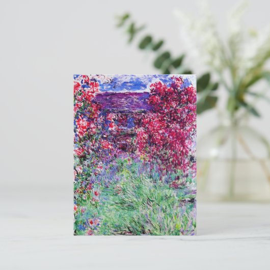 Monet Rozen Briefkaart (Staand voorkant)