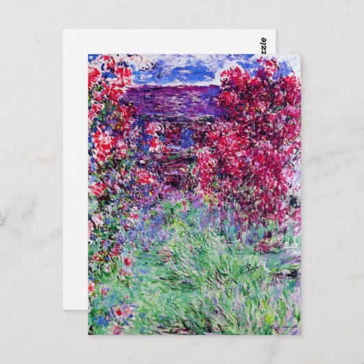 Monet Rozen Briefkaart (Voorkant / Achterkant)