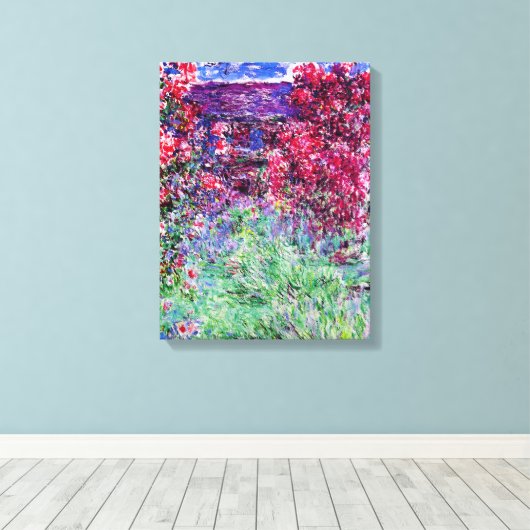 Monet Rozen Canvas Afdruk (Insitu (Houten vloer))