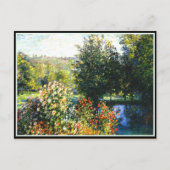 Monet - Rozen in de tuin in Montgeron, mooie kunst Briefkaart (Voorkant)