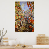 Monet, Rue Montorgeuil, Parijs, 30 juni 1878 Poster (Keuken)