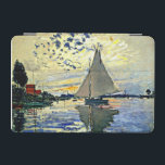 Monet - Sailboat at le Petit Gennevilliers iPad Mini Cover<br><div class="desc">Claude Monet schilderij,  Zeilboot bij le Petit Gennevilliers</div>
