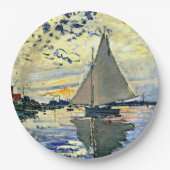Monet - Sailboot in Le Petit-Gennevilliers Papieren Bordje (Voorkant)