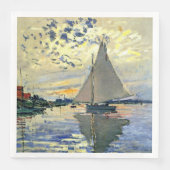 Monet - Sailboot in Le Petit-Gennevilliers Servet (Voorkant)