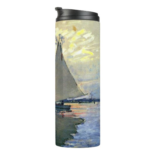 Monet - Sailboot in Le Petit-Gennevilliers Thermosbeker (Geroteerd rechts)