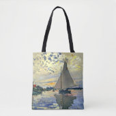 Monet - Sailboot in Le Petit-Gennevilliers, Tote Bag (Voorkant)
