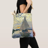 Monet - Sailboot in Le Petit-Gennevilliers, Tote Bag (Dichtbij)