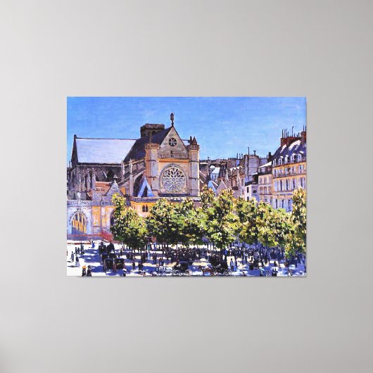 Monet - Saint Germain l'Auxerrois Canvas Afdruk (Voorkant)