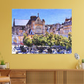 Monet - Saint Germain l'Auxerrois Canvas Afdruk (Insitu (Woonkamer))