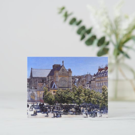 Monet - Saint Germain l'Lauxerrois Briefkaart (Staand voorkant)