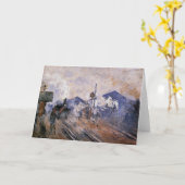 Monet - Saint-Lazare Station, spoor komt uit, Kaart (Gele Bloem)
