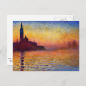 Monet - San Giorgio Maggiore in Dusk Briefkaart (Voorkant / Achterkant)