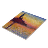 Monet - San Giorgio Maggiore in Dusk, mooie kunst Tegeltje (Zijkant)