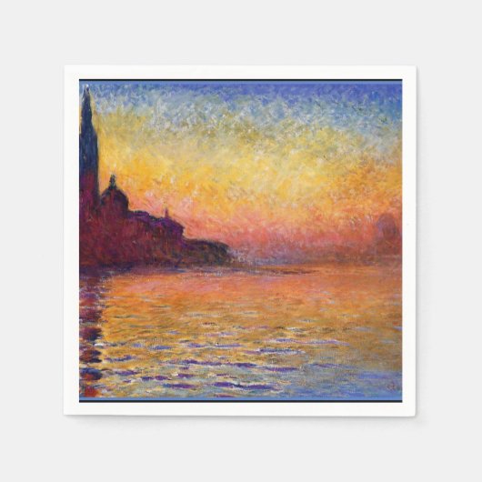 Monet - San Giorgio Maggiore in Dusk Servet (Voorkant)