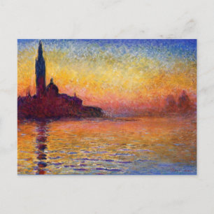 Monet - San Giorgio Maggiore te Dusk Briefkaart